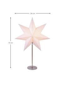 Shining Star Bobo, Voet: metaal, Wit, zilverkleurig, B 34 cm x H 51 cm