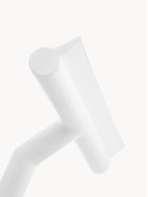Tergivetro con supporto a parete Nova, Tergivetro: plastica (ABS), Labbro: silicone, Bianco, Larg. 21 x Alt. 5 cm