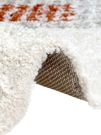 Hochflor-Teppich Cassia mit Ethnomuster, 100% Polypropylen, Cremefarben, Rostbraun, Grau, Schwarz, B 200 x L 290 cm (Größe L)