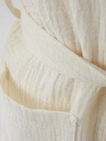Accappatoio in mussola di cotone Lilia Mini, in diverse misure, Mussola di cotone 100% organico, certificato GOTS, Bianco latteo, 86/92