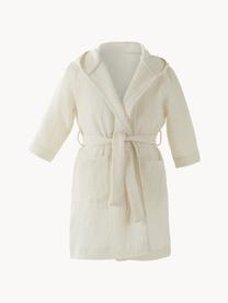 Accappatoio in mussola di cotone Lilia Mini, in diverse misure, Mussola di cotone 100% organico, certificato GOTS, Bianco latteo, 86/92
