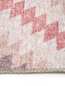 Tapis kilim réversible style ethnique Ana Diamonds, Vieux rose, multicolore