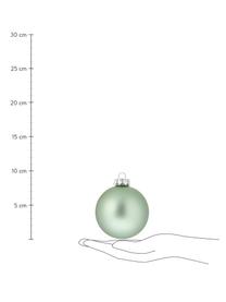 Ensemble de boules de Noël vertes Evergreen, Vert sauge, Ø 6 cm