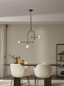 Grande suspension moderne Otis, Noir, blanc, larg. 82 x haut. 120 cm