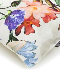 Katoenen dekbedovertrek Fleur, Gebroken wit, 140 x 200 cm + 1 kussenhoes 60 x 70 cm