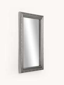 Specchio da parete barocco Muriel, Cornice: legno massiccio rivestito, Retro: pannello di fibra a media, Superficie dello specchio: lastra di vetro, Argentato, Larg. 40 x Alt. 60 cm