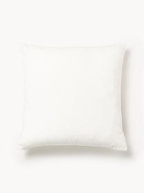 Housse de coussin en velours avec motif hivernal Celeste, Blanc crème, larg. 60 x long. 60 cm