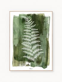 Ingelijste digitale print White Fern, Lijst: Vezelplaat met hoge dicht, White Fern, B 30 x H 40 cm