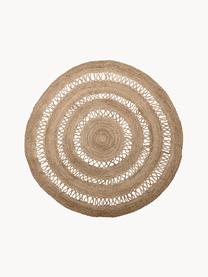 Okrągły dywan z juty Benita, 100% juta, Brązowy, Ø 182 cm (Rozmiar L)