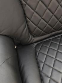 Sillón reclinable con reposapiés Relax, Tapizado: piel sintética, Negro, An 80 x Al 112 cm