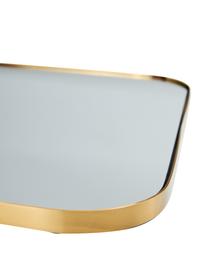 Eckiger Wandspiegel Lily, Rahmen: Metall, Spiegelfläche: Spiegelglas, Rückseite: Mitteldichte Holzfaserpla, Goldfarben, B 50 x H 70 cm