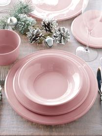 Assiette plate en rose Constance, 2 pièces, Céramique, Rose, Ø 29 cm