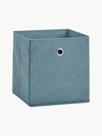 Caja Lisa, Tapizado: tela sin tejer, Estructura: cartón, metal, Azul petróleo, An 28 x Al 28 cm