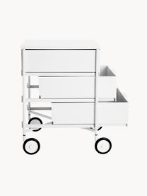 Rollcontainer Mobil mit 3 Schubladen, Thermoplastisches Technopolymer aus recyceltem Industrieausschuss, Weiss, B 49 x H 63 cm