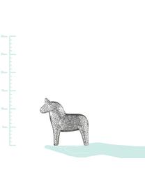 Oggetto decorativo Serafina Horse, Poliresina, Argento, L 13 x A 13 cm