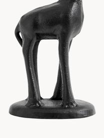 Kovový držiak na kuchynské utierky v tvare žirafy Wild Life, Lakovaný kov, Čierna, Š 11 x V 46 cm