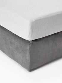 Cama continental Oberon, Patas: plástico Este producto es, Tejido gris antracita, An 180 x L 200  cm, dureza H2