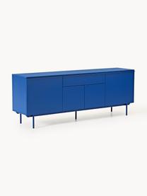 Credenza in legno Elona, Blu elettrico, Larg. 200 x Alt. 75 cm