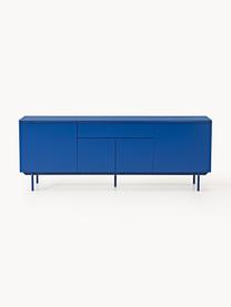 Credenza in legno Elona, Blu elettrico, Larg. 200 x Alt. 75 cm