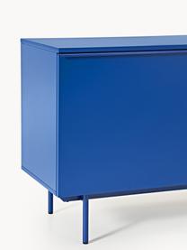 Credenza in legno Elona, Blu elettrico, Larg. 200 x Alt. 75 cm