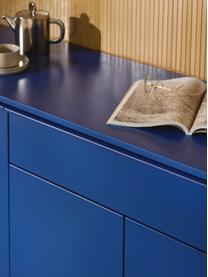 Credenza in legno Elona, Blu elettrico, Larg. 200 x Alt. 75 cm