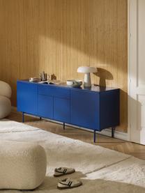 Credenza in legno Elona, Blu elettrico, Larg. 200 x Alt. 75 cm