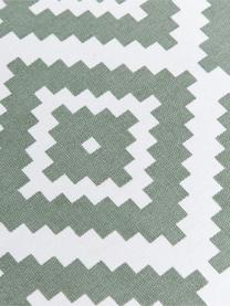 Hohes Sitzkissen Miami, Bezug: 100% Baumwolle, Salbeigrün, Weiß, B 40 x L 40 cm
