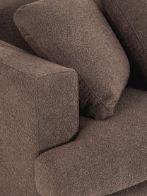 XL Bouclé-Ecksofa Tribeca, Bezug: Bouclé (93 % Polyester, 6, Gestell: Buchenholz, Kiefernholz, , Bouclé Dunkelbraun, B 326 x T 192 cm, Eckteil rechts