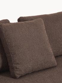 XL Bouclé-Ecksofa Tribeca, Bezug: Bouclé (93 % Polyester, 6, Gestell: Buchenholz, Kiefernholz, , Bouclé Dunkelbraun, B 326 x T 192 cm, Eckteil rechts