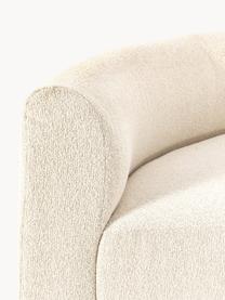 Rundes Bouclé-Eckmodul Sofia, Bezug: Bouclé (100 % Polyester) , Gestell: Fichtenholz, Spanplatte, , Bouclé Off White, B 190 x T 103 cm