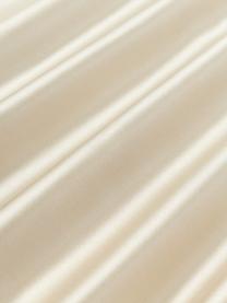 Taie d'oreiller en soie de mûrier avec ourlet Marianna, Blanc cassé, larg. 50 x long. 70 cm