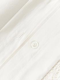 Federa in cotone con volant Adoria, Bianco, Larg. 50 x Lung. 80 cm