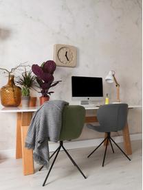 Gestoffeerde stoel OMG, Bekleding: polyester, Frame: gepoedercoat staal, Lichtgrijs, 51 x 80 cm