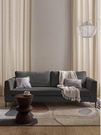 Sofa Luna (3-Sitzer), Bezug: 100 % Polyester Der strap, Gestell: Massives Buchenholz, Schi, Füße: Metall, galvanisiert Das , Webstoff Anthrazit, B 230 x T 95 cm