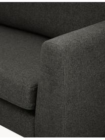 Sofa Luna (3-Sitzer), Bezug: 100 % Polyester, Oeko-Tex, Gestell: Massives Buchenholz, Schi, Füße: Metall, galvanisiert Das , Webstoff Anthrazit, B 230 x T 95 cm