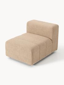 Bouclé-Mittelmodul Lena, Bezug: Bouclé (93 % Polyester, 6, Gestell: Buchenholz, Spanplatte, H, Bouclé Beige, B 78 x T 106 cm