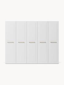 Modularer Drehtürenschrank Charlotte, 250 cm Breite, mehrere Varianten, Korpus: Spanplatte, melaminbeschi, Griffe: Messing Dieses Produkt wi, Weiss, Basic Interior, B 250 x H 200 cm