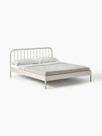 Metallbett Sanna, Metall, pulverbeschichtet, Hellbeige, B 140 x L 200 cm