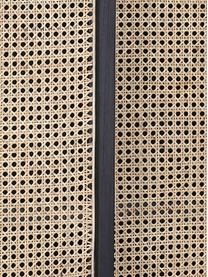 Skříň s vídeňskou pleteninou Retro, Béžová, černá, Š 95 cm, V 140 cm