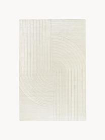 Ručne tuftovaný vlnený koberec Mason, Krémovobiela, Š 160 x D 230 cm (veľkosť M)