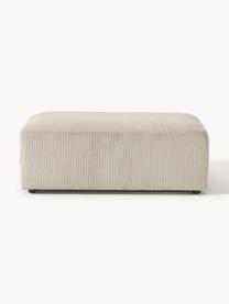 XL-Hocker Melva aus Cord, B 116 x T 72 cm, Bezug: Cord (92 % Polyester, 8 %, Gestell: Massives Kiefern- und Fic, Füße: Kunststoff Dieses Produkt, Cord Hellbeige, B 116 x T 72 cm