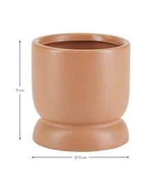 Petit cache-pot en céramique terracotta Bobble, Céramique, Terracotta, Ø 11 x haut. 11 cm