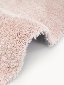 Okrúhly huňatý koberec s vysokým vlasom Leighton, Bledoružová, Ø 200 cm (veľkosť L)