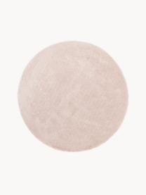 Okrągły puszysty dywan z długim włosiem Leighton, Blady różowy, Ø 200 cm (Rozmiar L)