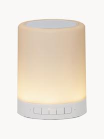 Lampe d'extérieur mobile avec enceinte et mode de changement de couleurs Loli, Blanc, Ø 9 x haut. 13 cm