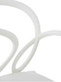 Sedia con braccioli Loop 2 pz, Polipropilene, Bianco, Larg. 52 x Prof. 56 cm