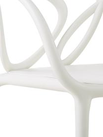 Sillas con reposabrazos Loop, 2 uds., Polipropileno, Blanco, An 52 x Al 84 cm