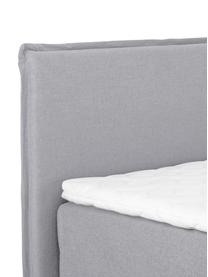 Premium Boxspringbett Violet, Matratze: 7-Zonen-Taschenfederkern , Grau, 200 x 200 cm