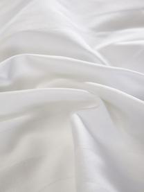 Taie d'oreiller 50x70 satin blanche Willa, 2 pièces, Blanc, larg. 50 x long. 70 cm