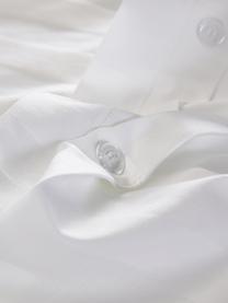 Taie d'oreiller 50x70 satin blanche Willa, 2 pièces, Blanc, larg. 50 x long. 70 cm